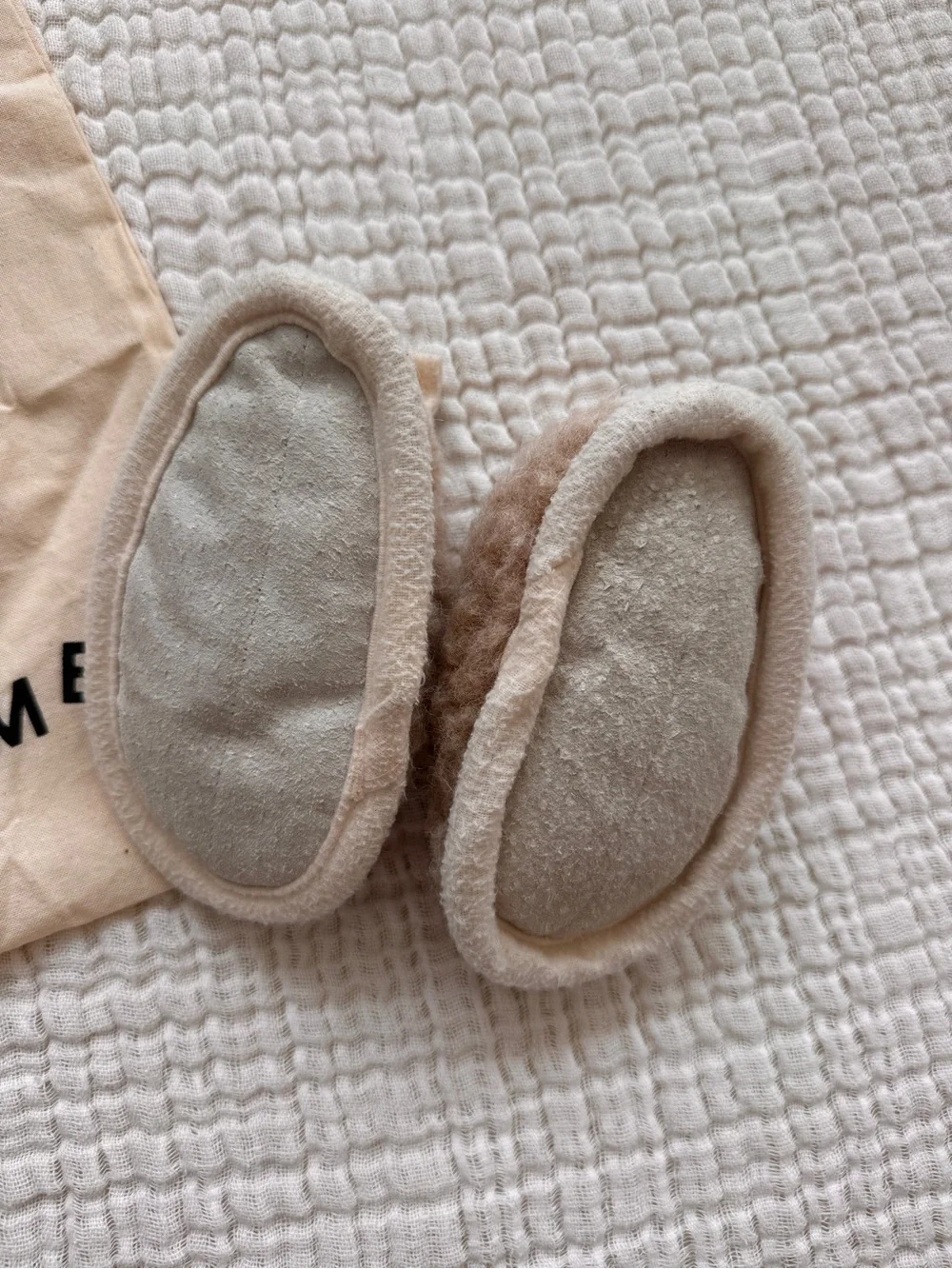 Binibamba merino wool booties for 6-12 months